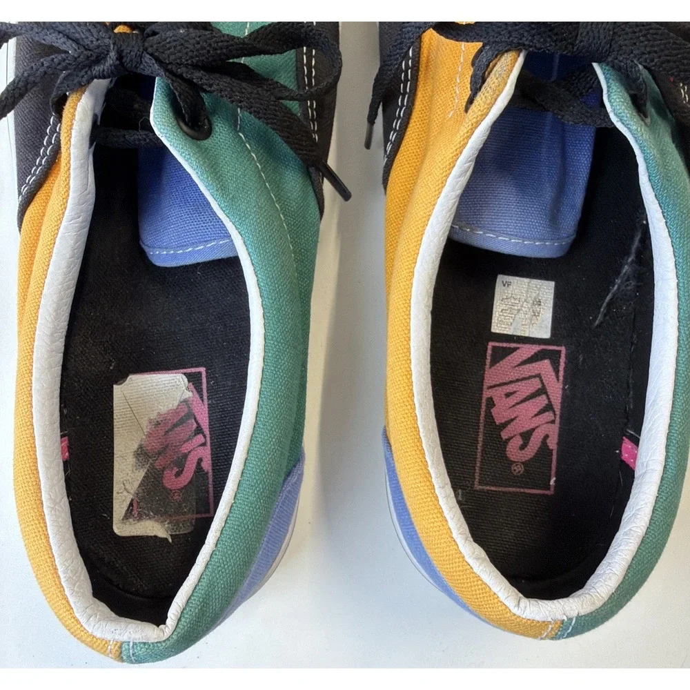 Vans Era Mix Match Cadminum Color Block Sneaker Low Top Retro Men 10 Women 11.5